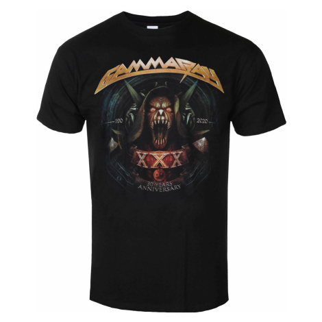 Tričko metal ART WORX Gamma Ray 30 Years Golden Logo Čierna