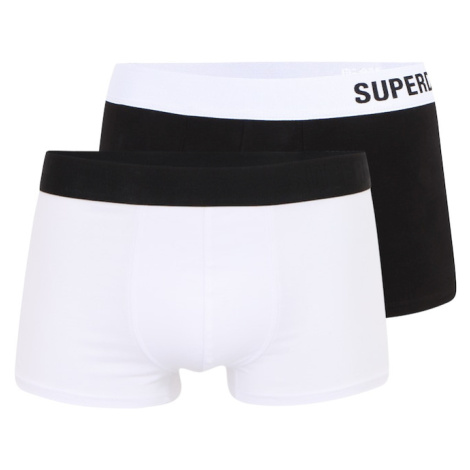 Superdry Boxerky  biela / čierna