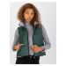 Dark green quilted vest