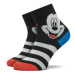 Adidas Súprava 3 párov vysokých detských ponožiek Mickey Mouse Crew Socks 3 Pairs IB6776 Farebná