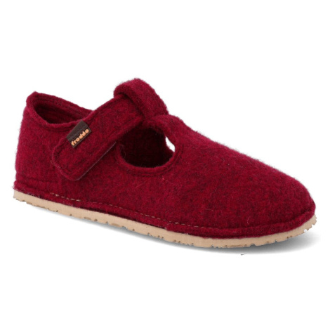 Barefoot prezuvky Froddo - Flexy Wooly Bordeaux vínové