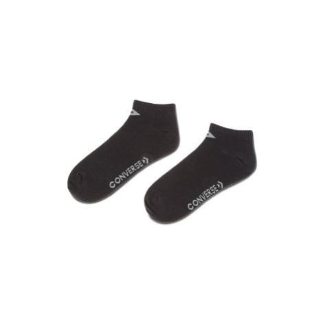 Converse Súprava 3 párov kotníkových ponožiek unisex E747B-3020 Čierna