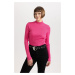 DEFACTO Fitted Half Turtleneck Rib Knit Sweater