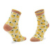 Cabaïa Vysoké dámske ponožky Coleen & Thibault SOKW22 Žltá