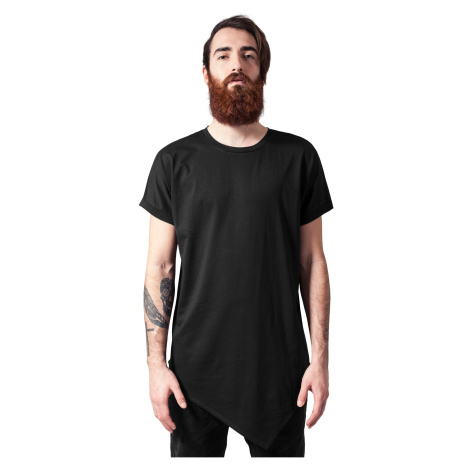 Asymmetrical long black t-shirt Urban Classics