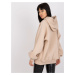 BÉŽOVÁ DÁMSKA OVERSIZE MIKINA S KAPUCŇOU EM-BL-407.06-BEIGE