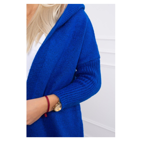 Hooded sweater purple-blue