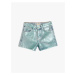 Koton Mini Denim Shorts Elastic Waist Pocket Cotton