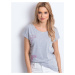 Gray t-shirt with a colorful application