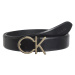 Calvin Klein Jeans  RE-LOCK CK LOGO BELT 30MM K60K610157  Opasky Čierna