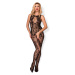 Bodystocking Hot in Here Bouquet Farba: Čierna