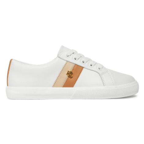 Lauren Ralph Lauren Sneakersy Janson II 802925365001 Biela