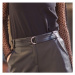 Blancheporte Koženkové šortky (1) s odnímateľným opaskom čierna