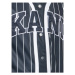 Karl Kani Tričko Serif Pinstripe Baseball 6033360 Čierna Relaxed Fit