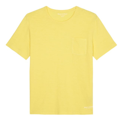 Marc O'Polo Tričko  žltá melírovaná / biela
