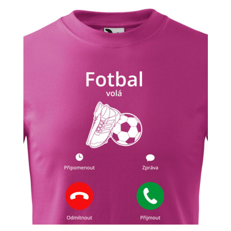 Detské futbalové tričko s potlačou futbal volá - skvelé tričko na narodeniny