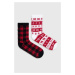 Ponožky Hollister Co. Multipack 2-pak dámske, červená farba