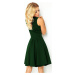 Zelené šaty s výstrihom do V ARIANNA 114-10