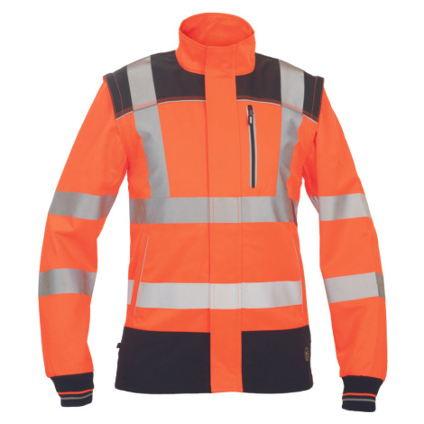 Cerva Knoxfield Hvps Pánska pracovná bunda HI-VIS 03010556 oranžová