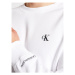 Calvin Klein Jeans Mikina Embroidered Logo J30J314536 Biela Regular Fit