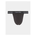 Calvin Klein Underwear Súprava 2 kusov stringových nohavičiek 000NB2208A Čierna Regular Fit