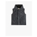 Koton Hooded Sleeveless Vest with Pocket Detail and Wind Flap