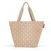 Nákupná taška cez rameno Reisenthel Shopper M Metallic dots coffee