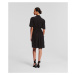 Šaty Karl Lagerfeld Wrap Dress Čierna