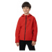 Chlapčenská turistická softshellová bunda 4F JUNIOR SOFTSHELL JACKET M091-62S-RED