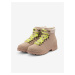 Svetlo hnedé pánske zimné outdoorové topánky Ombre Clothing