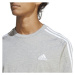 adidas ESSENTIALS SINGLE JERSEY 3-STRIPES Pánske tričko, sivá, veľkosť