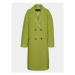 Vero Moda Curve Vlnený kabát 10296650 Zelená Regular Fit