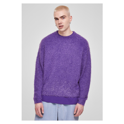 Down sweater in purple