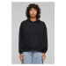 Women's Light Terry Oversized Hoodie - Black