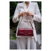 Madamra Claret Red Patent Leather Women's Diana Cover Rectangular Women's Bag