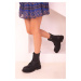 Soho Women's Black Boots & Booties 16468