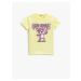 Koton T-Shirt Teddy Bear Printed Sequin Embroidered Short Sleeve