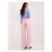 Svetloružové elegantné nohavice -WN-SP-8247.06-light pink