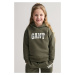 MIKINA GANT GANT ARCH SCRIPT HOODIE JUNIPER GREEN