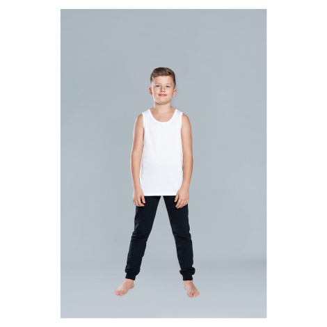 Tytus T-shirt for boys with wide straps - white Italian Fashion
