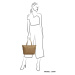 Béžová elegantná shopper kabelka „Dominant“
