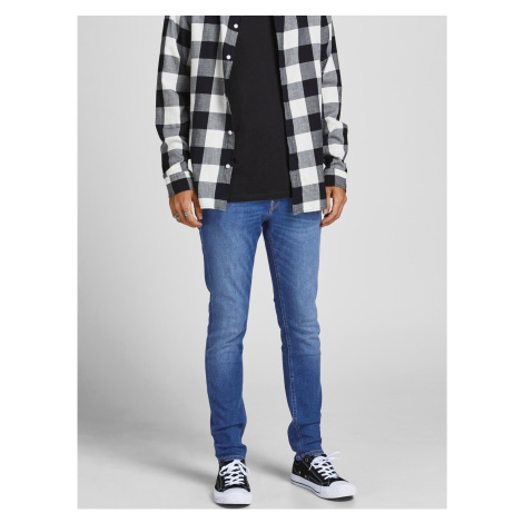 Modré slim fit rifle Jack & Jones Liam