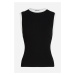 Sveter Karl Lagerfeld Knit Tank Top Black