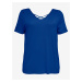 Dark blue women's T-Shirt ONLY CARMAKOMA Bandana - Women