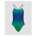 Dámske Jednodielne Plavky Nike Swim Nike Hydrastrong Multi Print Cutout