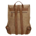 Beagles Béžový elegantný kožený batoh „Twister“ 12L
