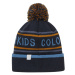 Detská zimná čiapka COLOR KIDS Hat - Logo CK-7850-Total Eclipse