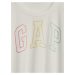 Biele dievčenské tričkové šaty s logom GAP