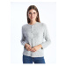 LC Waikiki Crew Neck Plain Long Sleeve Women's Knitwear Cardigan