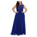 Dásmke modré plus size spoločenské šaty Isotta